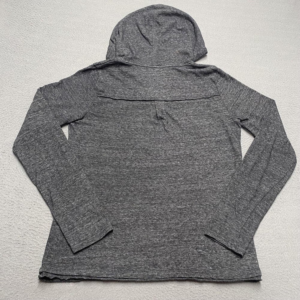 Prana Women's Gray Hooded Henley Sweatshirt - Picture 6 of 9